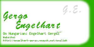 gergo engelhart business card